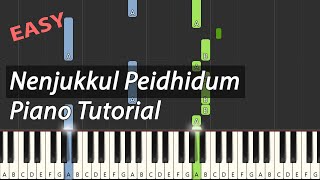 Nenjukkul Peidhidum Piano Tutorial | Vaaranam Aayiram | Tamil Song | Tempo 110