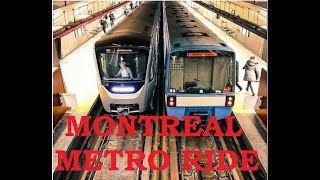 Montreal Metro ride | Subway train ride from Downtown Montreal