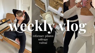 TÝDENNÍ VLOG | vaření, moje tipy \u0026 poprvé na reformer pilates | Veronika Duží