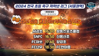 2024 초등 저학년 리그ㅣB구장ㅣ서강초 VS 성동스포츠클럽ㅣSNFC VS 신용산초ㅣFC아쏘 VS 양강초ㅣFC난우 VS FC한마