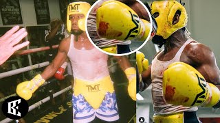 (WHOA) FLOYD MAYWEATHER BATTE®S SPARRING PARTNERS B£OODY AFTER JAKE PAUL #GOTCHAHAT | BOXINGEGO