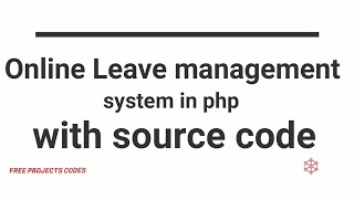 Online leave Management System In php and MySQL with Source code downlao0d for free