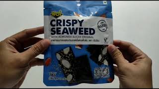 Unwrapping #NOI Crispy Seaweed with Almond Slices