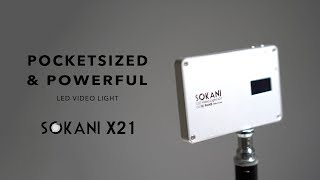 Portable and Powerful Small LED Video Light - Sokani X21