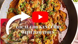 TASTY LOCAL CHICKEN CURRY WITH TOMATOES (SPICY)🥵🤤@KKvlogsRT #chicken#curry#spicy#tasty