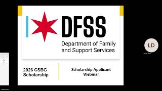 2026 CSBG Scholarship Applicant Webinar