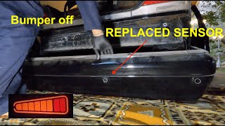 Diagnosing Rear Parktronic Sensors Problem and How to Repair. Rear Bumper off- W140 Mercedes-Benz