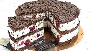 Лёгкий ДЕСЕРТ ЧЕРРИ  Торт - пирожные (Вишня) /Cherry cake