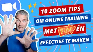 10 ZOOM tips om Online trainen met FUN én effectief te maken // praktische en train de trainer tips