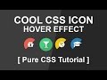 how to create css Icon Hover Effect 2 - Font Awesome icon