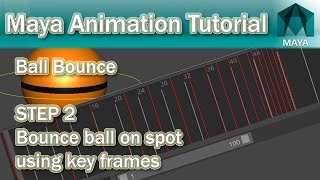 Maya Bouncing Ball Tutorial #2 Set Key Frames