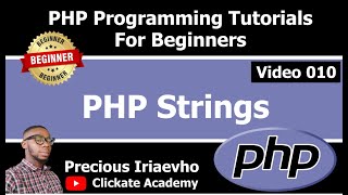 010 - PHP Strings | PHP Tutorial for Beginners Full Course