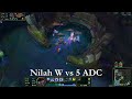 Nilah W vs 5 ADC (+Minions, Turrets, Monsters)