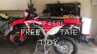 Honda CRF450L Free DIY Tail Tidy w/ license plate light