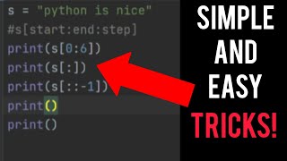 5 Important and simple Strings python tricks you need to know