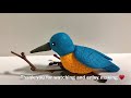 ♥️ clay with me how to make a kingfisher bird modelling craft