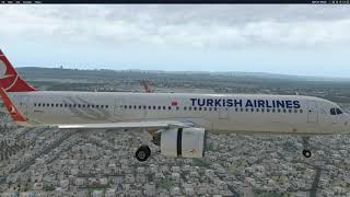 Engine 2 Reverse Unlocked Emergency Landing X-Plane Toliss A321