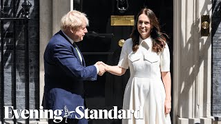 Trade and Ukraine dominate agenda as Boris Johnson meets New Zealand PM Jacinda Ardern