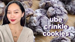 Ube Coconut Crinkle Cookie Recipe (Dairy Free + Gluten Free!)