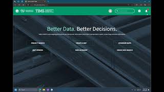 Transportation Information Mapping System TIMS Overview Webinar