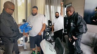 DJ Khaled gives Kanye a pair of his rare 