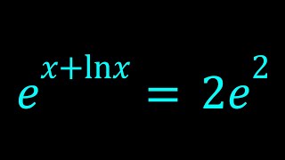 Solving an Exponential Equation with Ln in Two Ways