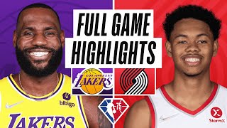 LAKERS at TRAIL BLAZERS | FULL GAME HIGHLIGHTS | February 8, 2022
