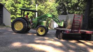 The Process of Baling Hay