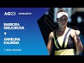 Barbora Krejcikova v Anhelina Kalinina Highlights | Australian Open 2023 Third Round