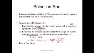 Priority Queues (Part 2) Insertion and Selection Sort