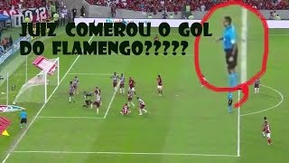 O juiz comemorou o gol do Flamengo ?