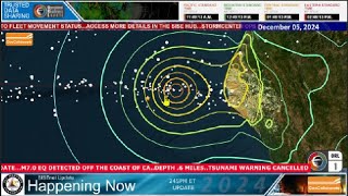 20241205 7 POINT 0 Earthquake off CA, Eastern Snow and Impacts, Southern Cold SISE