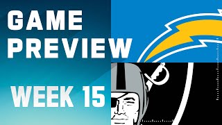 Los Angeles Chargers vs. Las Vegas Raiders | 2023 Week 15 Game Preview