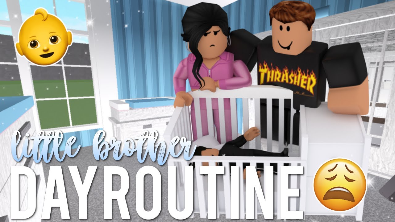 Night Routine With My LITTLE BROTHER I Roblox Bloxburg - YouTube