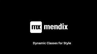 Mendix #19 Dynamic Classes #mendix #lowcodeplatform #lowcode #dynamicclasses #style #css #css3