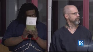 Two Lafayette men have been formally charged in the city's first homicide of the year