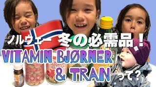 【北欧生活】ノルウェーの冬の必需品❄️vitamin bjørner \u0026 tran🇳🇴 ｜バイリンガルキッズ｜北欧子育て