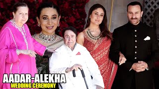 Kapoor's Family Arrives At Aadar Jain And Alekha Advani's Wedding Ceremony | Randhir,Babita,Kareena