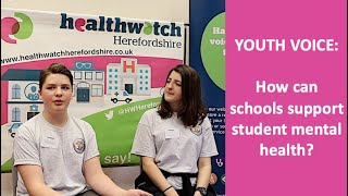 YOUTH VOICE | how can schools support young people's mental health?