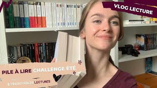 VLOG LECTURE 82 | PILE A LIRE CHALLENGE \u0026 INCROYABLES LECTURES 📚