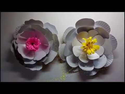 DIY FLOWERS OUT OF RECYCLED PAPER PLATES DIY FLOWERS OUT OF RECYCLED PAPER PLATES