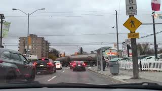 Morning and afternoon drive on Toronto city streets and highways