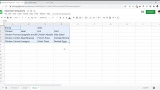 Google Sheets: Create Dependent Dropdowns with Script
