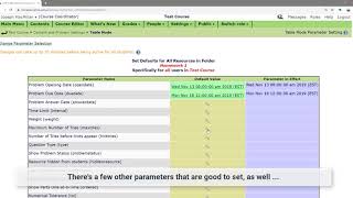 Setting Parameters in LON-CAPA