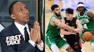 FIRST TAKE | Stephen A Smith hope Celtics ugly Gm 2 loss to Heat just anomaly: T