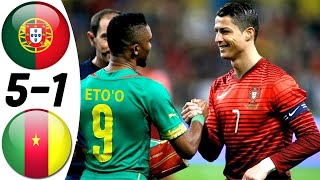 THE DAY ABOUBAKAR AND ETO'O BELIEVED CRISTIANO RONALDO IS THE BOSS|| Portugal vs Cameroon 5:1