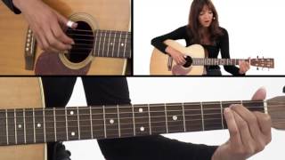 How to Play Fingerstyle A, D, & E Chords - Beginner Guitar Lesson - Susan Mazer