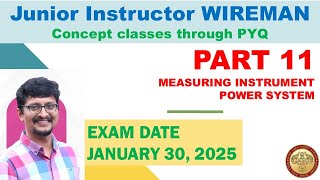 Junior Instructor Wireman PART 11 | Concept Classes through PYQ | INDUSTRIAL TRAINING | SIBIN K