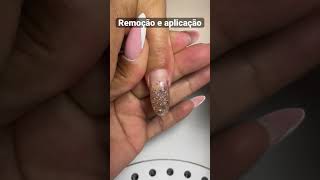 Remoção e aplicação✅ #espacoellencristina #alongamentofibradevidro #unhas #unhasdefibra #unhasdegel