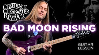 How To Play Bad Moon Rising - Creedence Clearwater Revival | Steve Stine Guitar Lessons